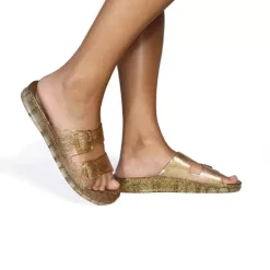 Cacatoes Anjo Glitter Sandals in Gold