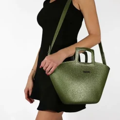 Cacatoes Glitter Marisco Bag in Dark Khaki