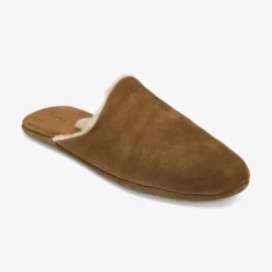 Cavalry Suede Slippers in Tan | Collen & Clare