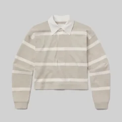 CITIZENS OF HUMANITY Aris Rugby Shirt in Sndatlas/Pmina Stripe