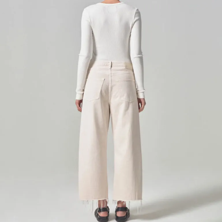 CITIZENS OF HUMANITY Ayla Raw Hem Crop in Almondette