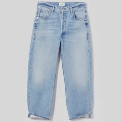 CITIZENS OF HUMANITY Dahlia Bow Leg Baby Roll Jeans in Ribbon