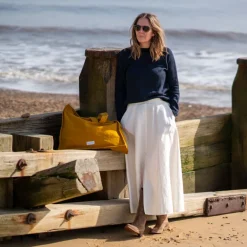 COLLEN & CLARE Dion Linen Easy Knit in Navy