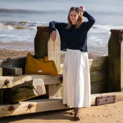 COLLEN & CLARE Dion Linen Easy Knit in Navy