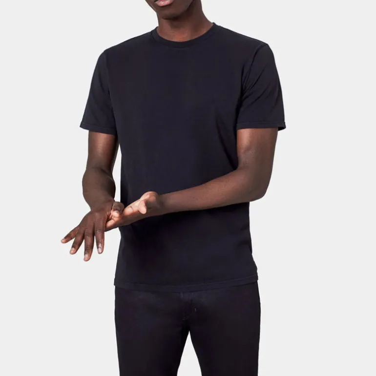 Colourful Standard Classic Organic T Shirt in Deep Black