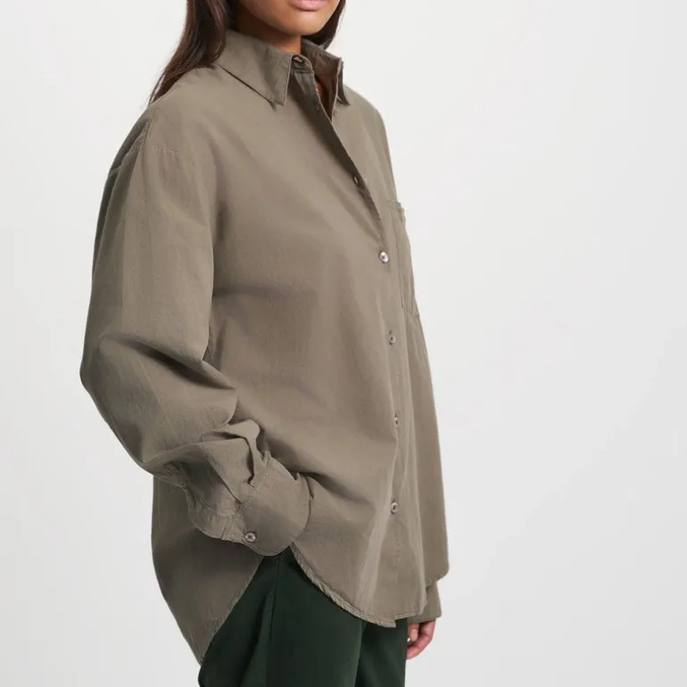 Colourful Standard Organic Oversized Shirt in Dusty Olive