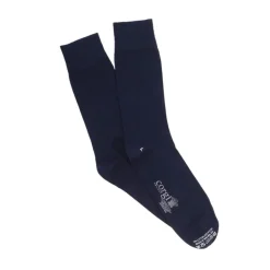 Corgi Mens Brecon Ribbed Cotton Socks in Navy