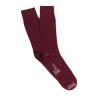 Corgi Mens Tenby Ribbed Merino Wool Socks in Wine