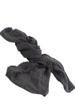 COULEUR CHANVRE Hemp Scarf in Anthracite