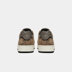 D.A.T.E Base Mixed Sneakers in Leopard