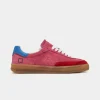 D.A.T.E Sporty Low Coloured Sneakers in Fuschia