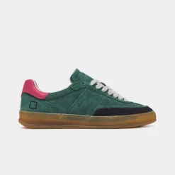 D.A.T.E Sporty Low Coloured Sneakers in Green