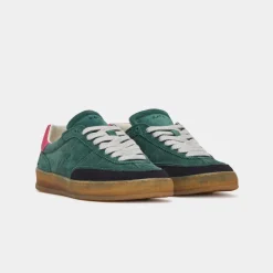 D.A.T.E Sporty Low Coloured Sneakers in Green
