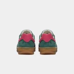 D.A.T.E Sporty Low Coloured Sneakers in Green