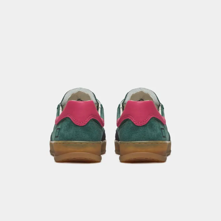 D.A.T.E Sporty Low Coloured Sneakers in Green