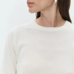 Day Birger et Mikkelsen Carolina Daily Elements Marino Wool Top in Ivory