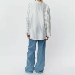 DAY BIRGER ET MIKKELSEN Julianna Daily Stripe Shirt in Surf The Web