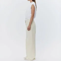 Day Birger et Mikkelsen Pedro Heavy Jersey Sleeveless Top in Bright White