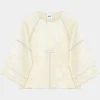 DAY BIRGER ET MIKKELSEN Sia High Shine Blend Blouse in Cloud Cream