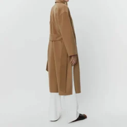 DAY BIRGER ET MIKKELSEN Wright Double Faced Wool Coat in Tree House