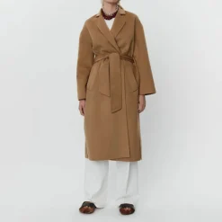 DAY BIRGER ET MIKKELSEN Wright Double Faced Wool Coat in Tree House