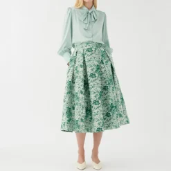 DEA KUDIBAL Abey Skirt with Pockets in Botanic Green