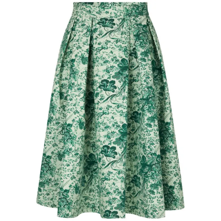 DEA KUDIBAL Abey Skirt with Pockets in Botanic Green