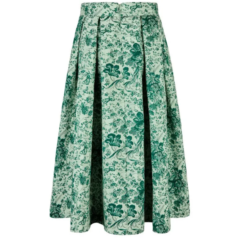 DEA KUDIBAL Abey Skirt with Pockets in Botanic Green
