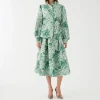 DEA KUDIBAL Anitta Jacket with Belt in Botanic Green