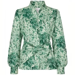 DEA KUDIBAL Anitta Jacket with Belt in Botanic Green
