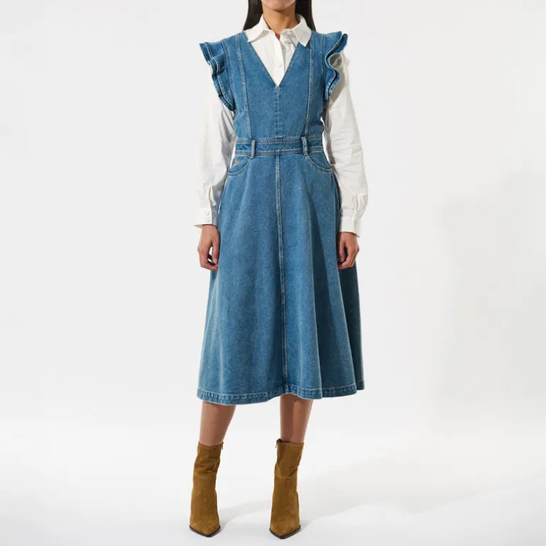 DEA KUDIBAL Edissadea Dress in Light Denim Blue