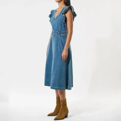 DEA KUDIBAL Edissadea Dress in Light Denim Blue
