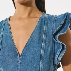 DEA KUDIBAL Edissadea Dress in Light Denim Blue