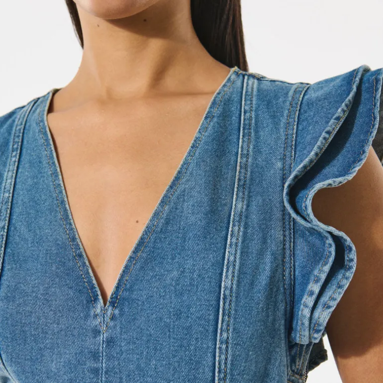 DEA KUDIBAL Edissadea Dress in Light Denim Blue