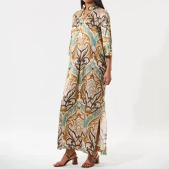 DEA KUDIBAL Helgadea Kimono Dress in Artistic Spice