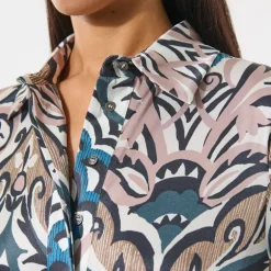 DEA KUDIBAL Herminedea Shirt Dress in Artistic Blush