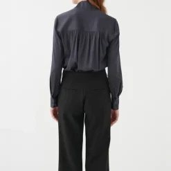 Dea Kudibal Nate Blouse with High Cuffs in Inkpot