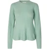 Dea Kudibal Sugar Sweater with Peplum in Opal Creek