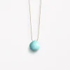 December Fine Cord Birthstone Necklace in Arizona Turquoise | Collen and Clare