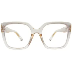 Deirdre Reading Glasses in Transparent Pink | Collen and Clare