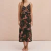 Desmond & Dempsey Slip Nightie in Navy