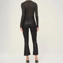DL1961 Bridget Boot High Rise Instasculpt Crop Jeans in Glazed Blueberry