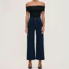 DL1961 Hepburn Wide Leg High Rise Ankle Jeans in Flatiron
