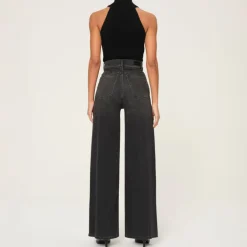 DL1961 Hepburn Wide Leg Jeans in Dark Haze