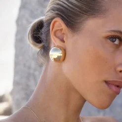 EDBLAD Bead Maxi Studs in Gold