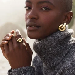 EDBLAD Redondo Studs L in Gold