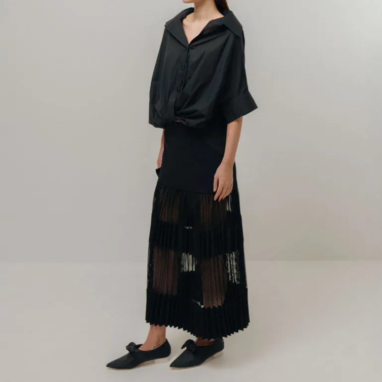EMIN PAUL Button Blouse in Black