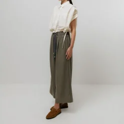 EMIN PAUL Gathered Shirt Blouse in White