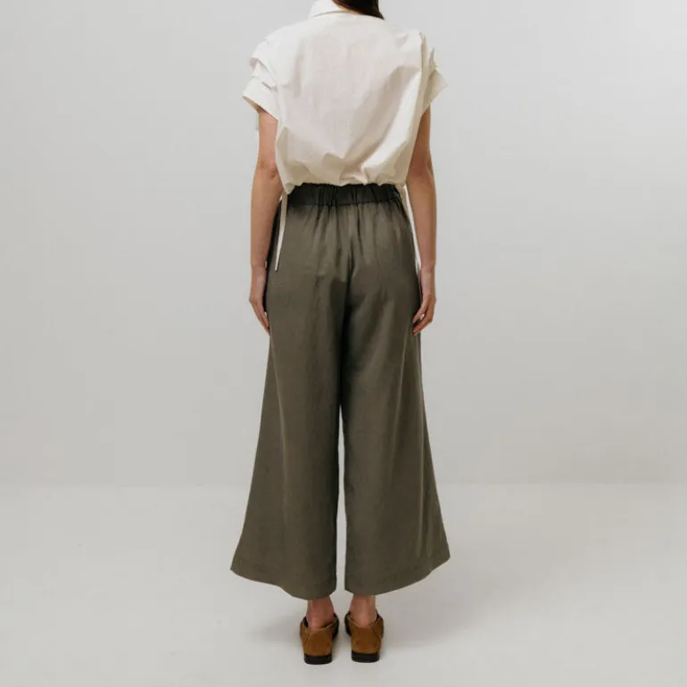 EMIN PAUL Gathered Shirt Blouse in White