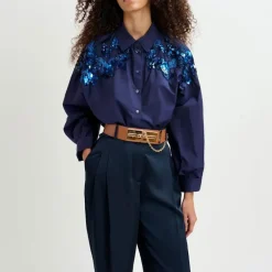 ESSENTIEL ANTWERP Gamme Leather Belt in Brown